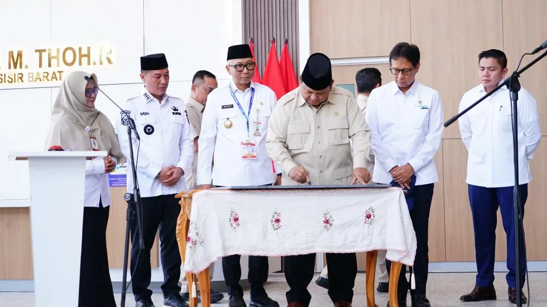 Presiden Prabowo Resmikan RSUD KH Muhammad Thohir Krui, Perkuat Akses Layanan Kesehatan di wilayah Lampung