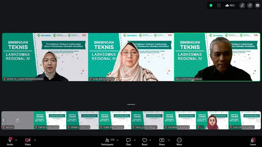 Perkuat Kesiapan Akreditasi, Loka Labkesmas Pangandaran Gelar Bimtek Labkesmas Regional IV