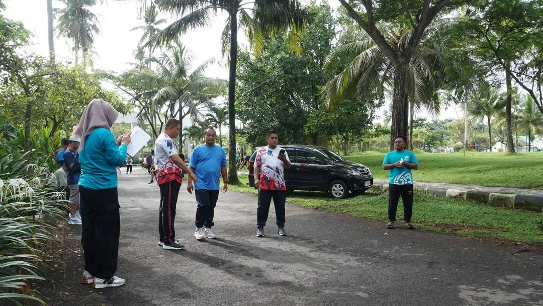 Uji Kebugaran Pegawai, Seluruh ASN Labkesmas Pangandaran Ikuti Tes Rockport